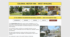 Desktop Screenshot of colonialwestwyalong.com.au